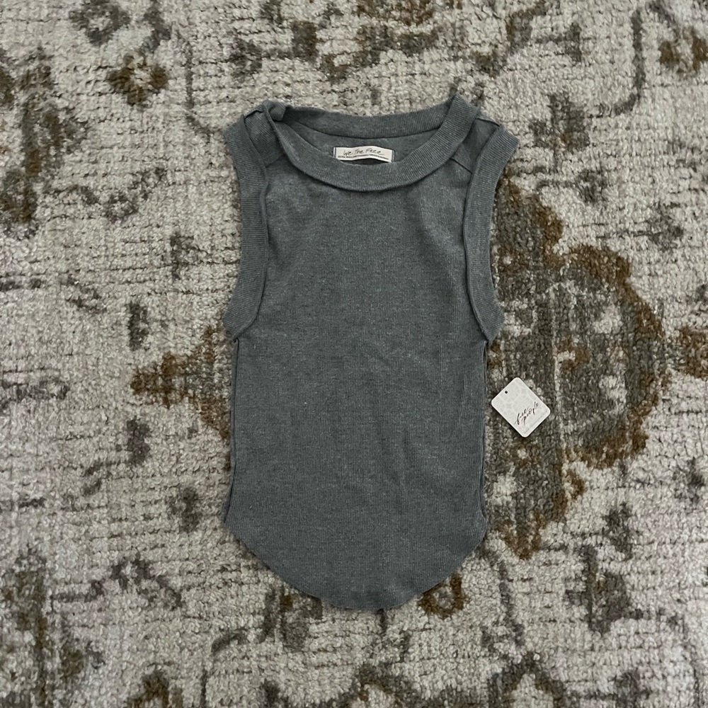 We The Free Gray Tank Top Soft Knit Casual